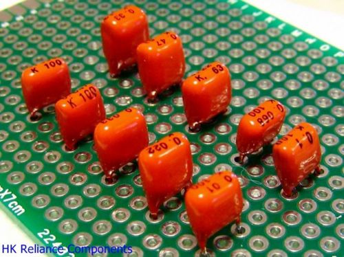 100pcs kit 0.01uf ~ 0.68uf metallized polyester mkt film capacitors, pilkor for sale
