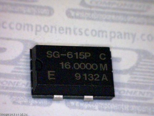 10-pcs smd crystal oscillator 16mhz 5v 50pf 4-pin smd t/r sg-615p 16.0000mc0 for sale