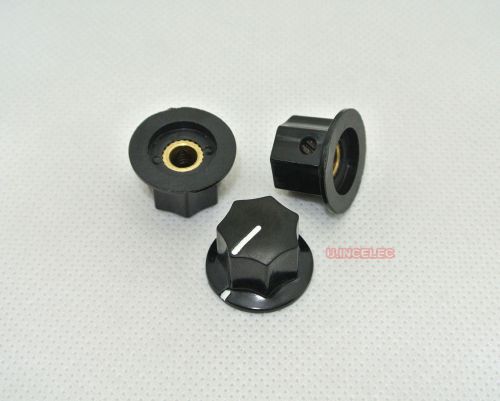 Seven horns knob,brass inserts for 6mm shaft,23.5mm x 15mm dial style knob.5pcs for sale