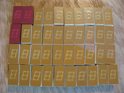 Lot of 40 assorted led 7 segment displays 1 digit hp and man3640a - used pulls for sale