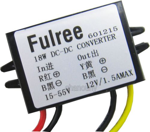 15-55v to 12v 1.5a dc to dc converter buck power supply module voltage regulator for sale