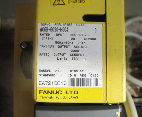 USED GE FANUC A06B-6090-H004 Servo Amplifier tested