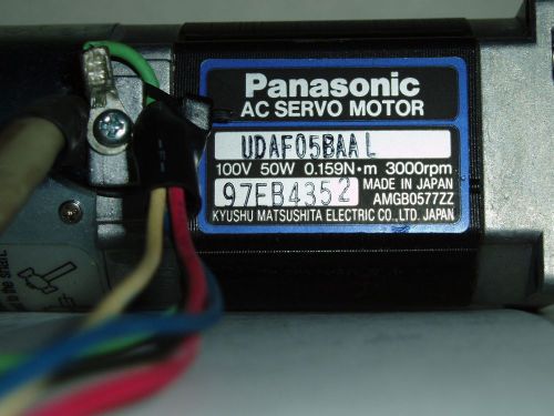 UDAF05BAAL Panasonic AC Servo Motor :100V, 50W, 0.159N*m, 3000RPM