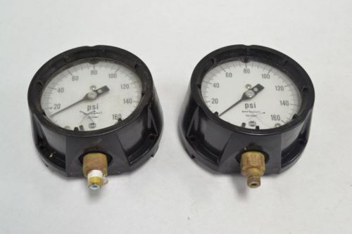 Lot 2 usg solfrunt pressure gauge 0-160psi 1/4in npt b254408 for sale