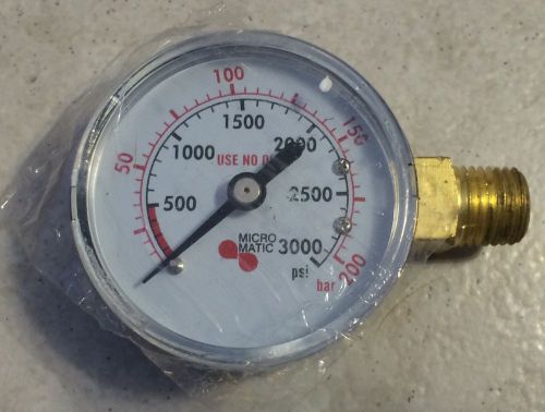 0-3000 psi pressure gauge