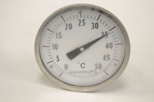 Ashcroft 3in probe stem temperature 0-50c 5 in dial 1/2 in npt gauge b306595 for sale