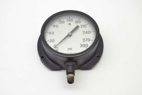 Ashcroft q-8402  0-300psi max 4-1/2 in dial 1/4 in npt pressure gauge b396063 for sale
