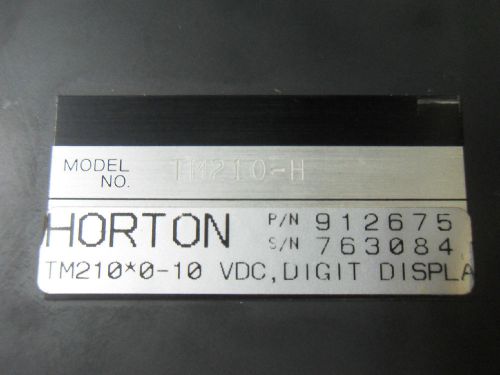 (V39) 1 USED HORTON 912675 TM210-H TENSION METER