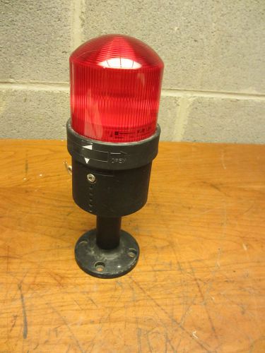 Telemecanique xvb l34 red beacon indicator light signal w/ mount for sale