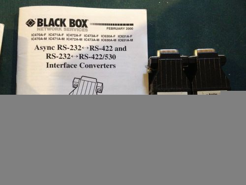 Black Box RS 232 to RS 422 Converters Set of 2 IC473A-M