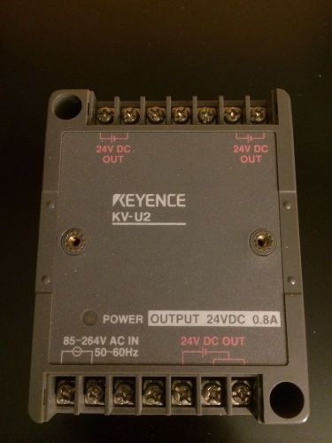 KEYENCE POWER SUPPLY 24 VDC OUTPUT DIN RAIL MODEL KV-U2