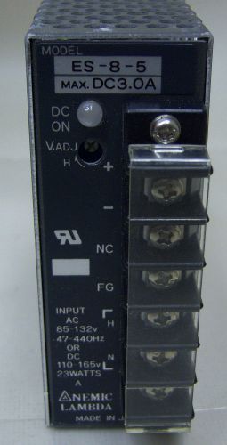 (1028) Lambda Power Supply ES-8-5 3 Amp VDC IN AC 85-132V 47-440HZ