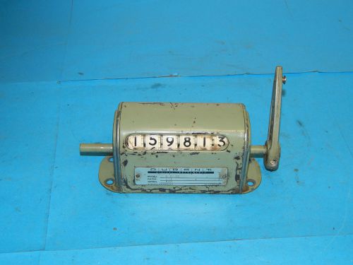 Used, Durant 6-H-13 6 Digit counter painted green 6H13
