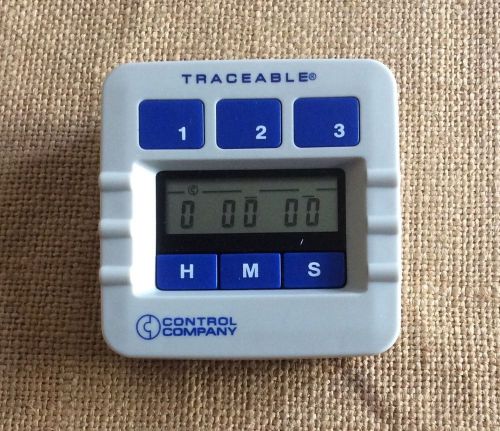 TRACEABLE 5002 Lab Timer,Display 1/4 In,LCD, Battery Operated