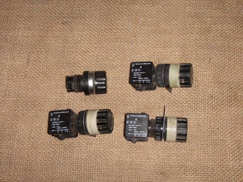 Lot of 4 Klockner Moeller 2-Position Selector Switch M22-WR 3 w/Contact Blocks