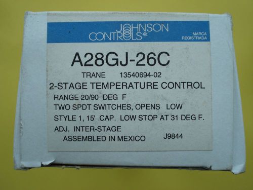 New Johnson Controls  A28GJ-26C 2-Stage Temp Control  TRANE 13540694-02