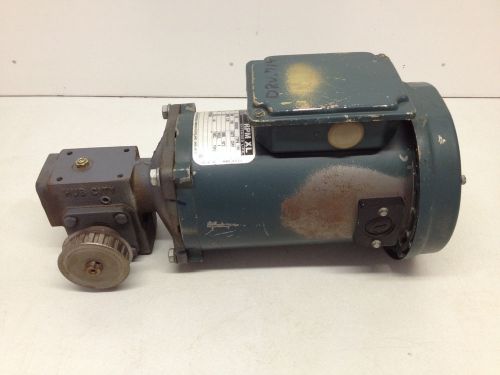 Reliance electric t56s1000a gear motor w/ hub city gear reducer 1/4hp 30:1 90vdc for sale