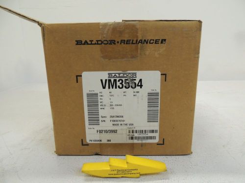 Baldor Reliance Motor VM3554, NIB