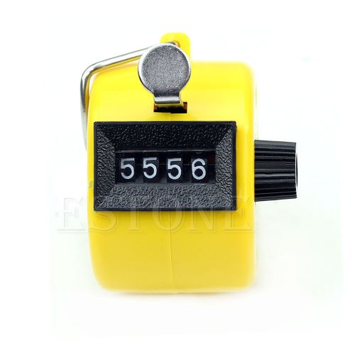 Digital hand held tally clicker counter 4 digit number clicker golf chrome for sale