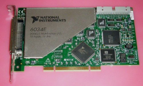 *Tested* National Instruments NI PCI-6034E 16-Bit Multifunction DAQ