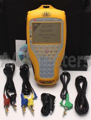 3m dynatel 965ams advanced modular system tester w/ adsl2+ tdr sa 965-ams for sale