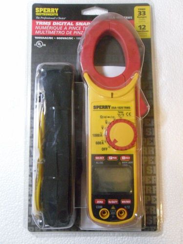 SPERRY INSTRUMENTS DSA-1020 TRMS DIGITAL SNAP-AROUND Clamp Meter