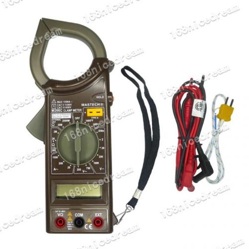 Mastech m266c digital clamp meter ac/dc voltage aca resistance temp tester n0155 for sale