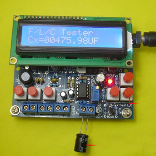 Diy kit secohmmeter capacitance inductance meter frequency meter ?h h  hz khz ?f for sale