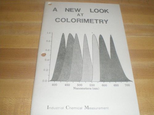 A new look at Colorimetry by Industrial Chemical Measurement Booklet Leaflet