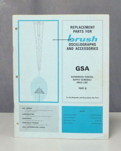 Brush Part II Replacement Parts for Oscillographs &amp; Accessories