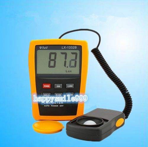 LX1332B Meter Tester Luxmeter Digital Light  Accurate 4 range 200,000 Lux D0174