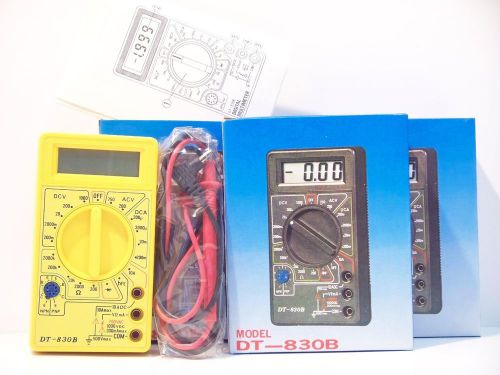 DT830B Digital LCD Voltmeter Ammeter Ohmmeter Multimeter Handheld Battery Tester