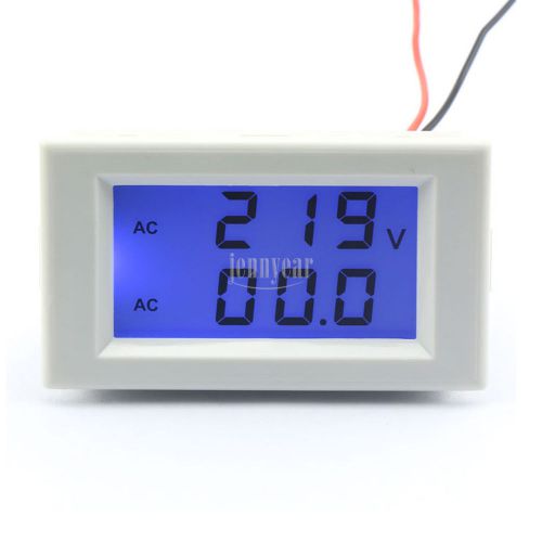Digital amp voltmeter 100-300v/100a units of voltage and current+sensor resistor for sale