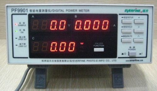 Digital Bench Voltage Current Hz Power &amp; Power Factor Meter Tester Alert PF9901