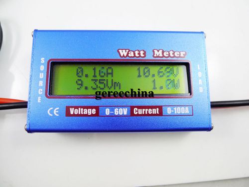 DC LCD Voltage Current Power &amp; Battery Analyzer RC Watt Meter Digital 60V/100A