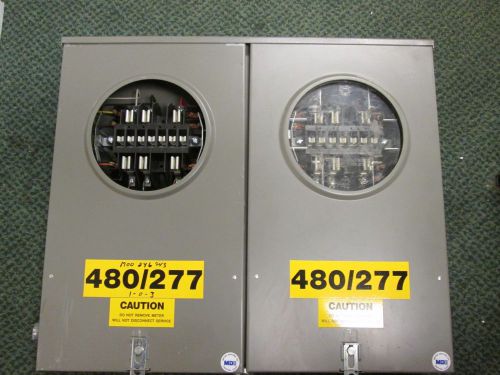 Meter device co.  2 socket meter cabinet  480v  3ph for sale