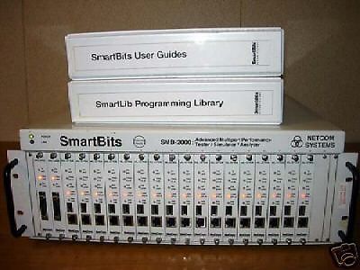 Spirent Netcom SmartBits 2000 Mainframe w/ Manuals Mint