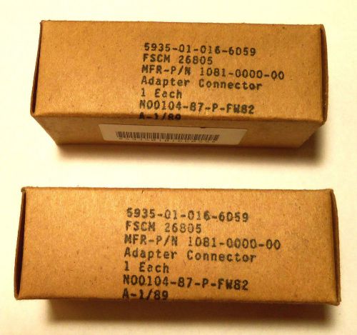 8 MILITARY GOLD SMA ADAPTER CONNECTOR 5935-01-016-6059 OMNI SPECTRA 1081-0000-00
