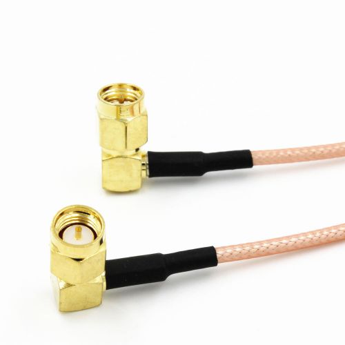 Right Angle SMA male to male plug Jumper Pigtail Cable RG316 50CM