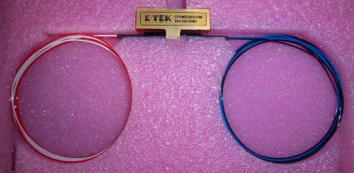 E-TEK 2x2 Fiber Optic Switch, Prism C-Band, SMF, 900um Loose Tube Fiber.