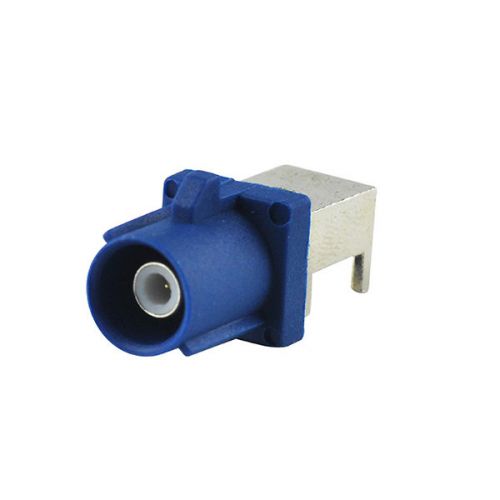 Fakra blue plug right angle end launch pcb mount angled pin radio car connector for sale