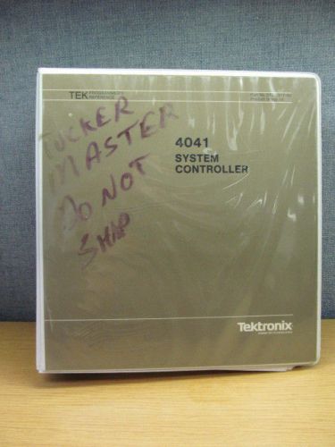 Tektronix 4041:  system controller programmers reference manual for sale