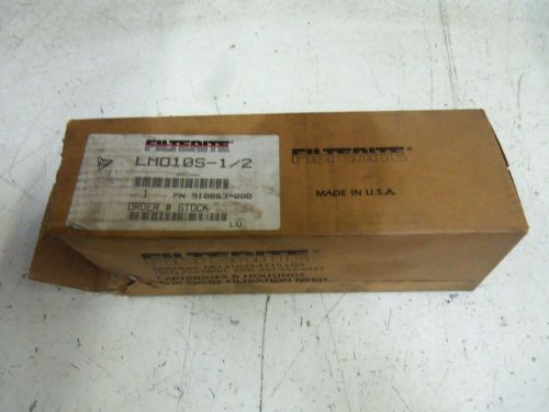 FILTERITE LMO10S-1/2 FILTER HOUSING *NEW IN A BOX*