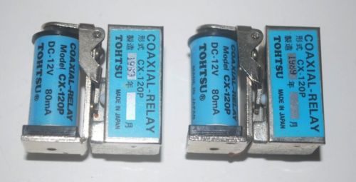 Tohtsu cx-120p spdt coaxial rf switch - (2 pcs.) for sale
