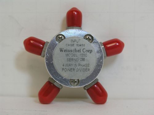 Weinschel 1550 Resistive Power Divider.  DC to 2GHz,  4 Way,  SMA(Female)