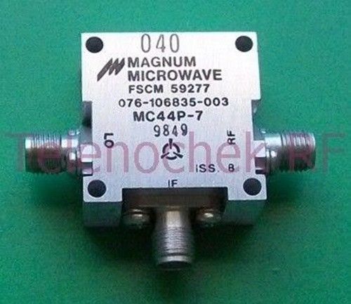 Magnum Microwave double balanced mixer, 3-11 GHz RF, DC-2000 MHz IF, with data