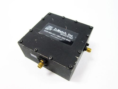 ZOMATCH INC DCM1900-A02 RF FILTER 1850 TO 2050 MHZ