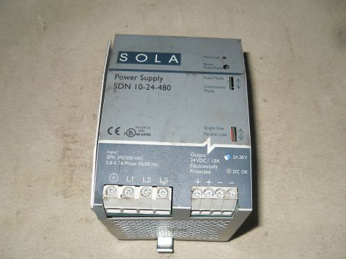 (O1-14) 1 SOLA ELECTRIC SDN 10-24-480 POWER SUPPLY