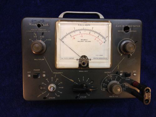 Heathkit AG-9A audio generator working tube frequency R.M.S. meter