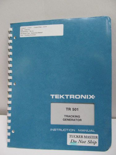TEKTRONIX TSG6 NSTC Multiburst/Video Sweep Test SG Instr Manual/Schematics 12/82